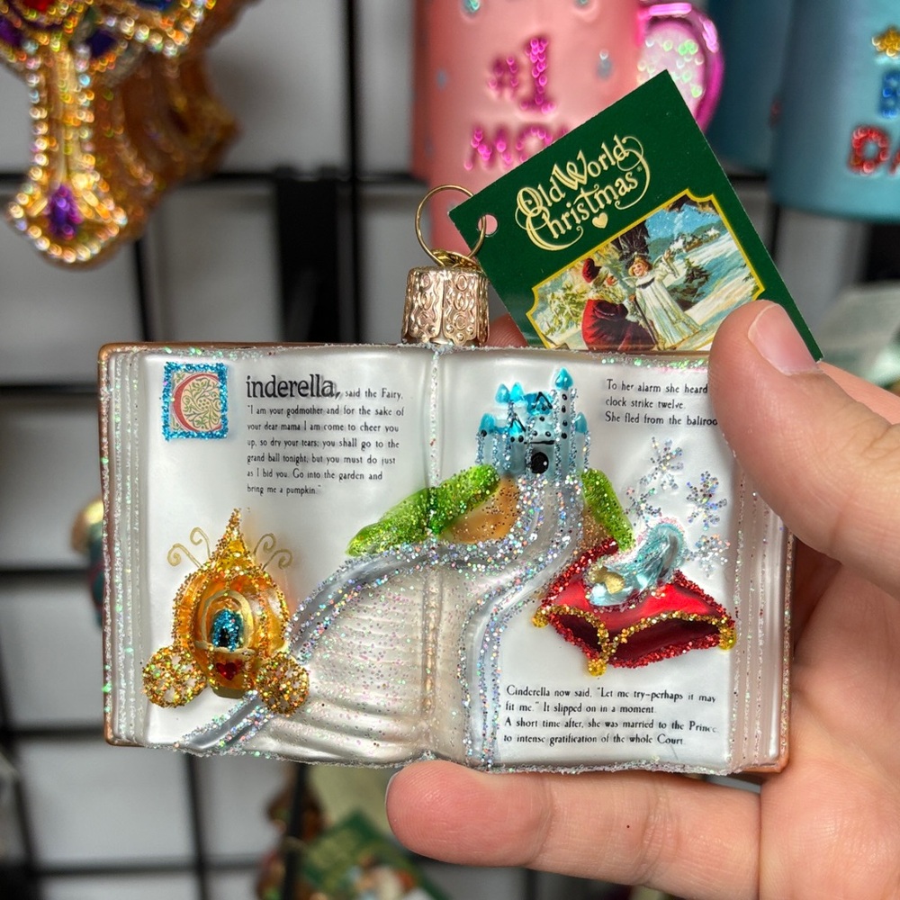 Old World Christmas Cinderella book Ornament